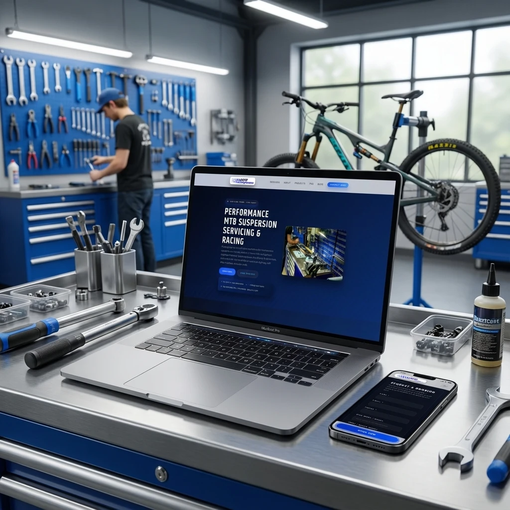 HPR Suspension Website Design - Northern Beaches MTB Specialist